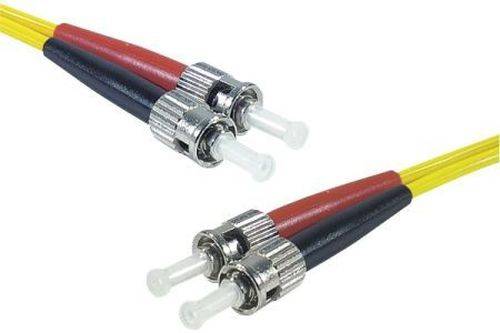 LWL Patchkabel HD, 9/125 µm, OS2-Faser, 2x ST Stecker/2x ST Stecker, gelb, 1,0 m UPC