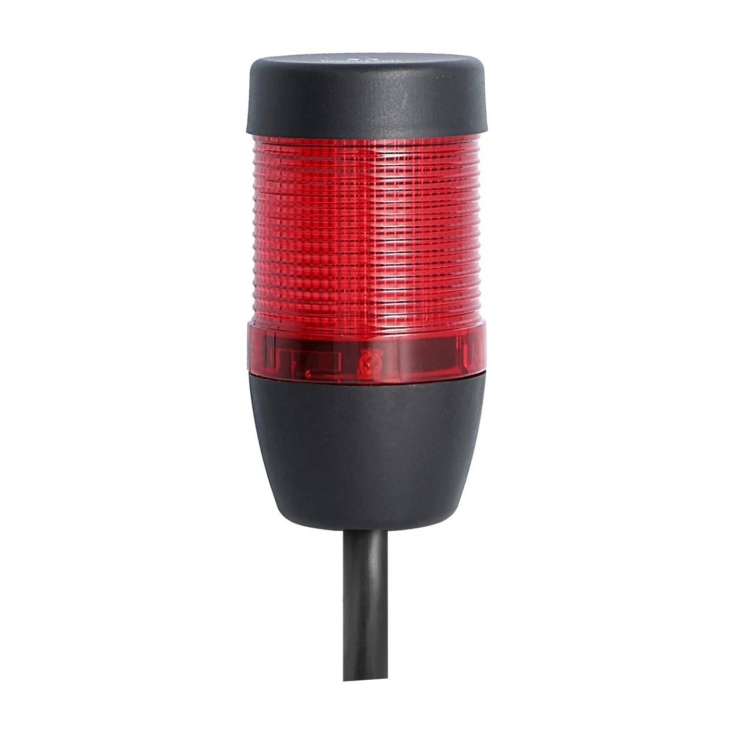 127779 STEX24 Signalsäule rot, 50mm, 24V AC/DC, LED-Blinklicht Kabel 0,6 Meter, SS50-OB1/24 120 Anschlusstechnik: