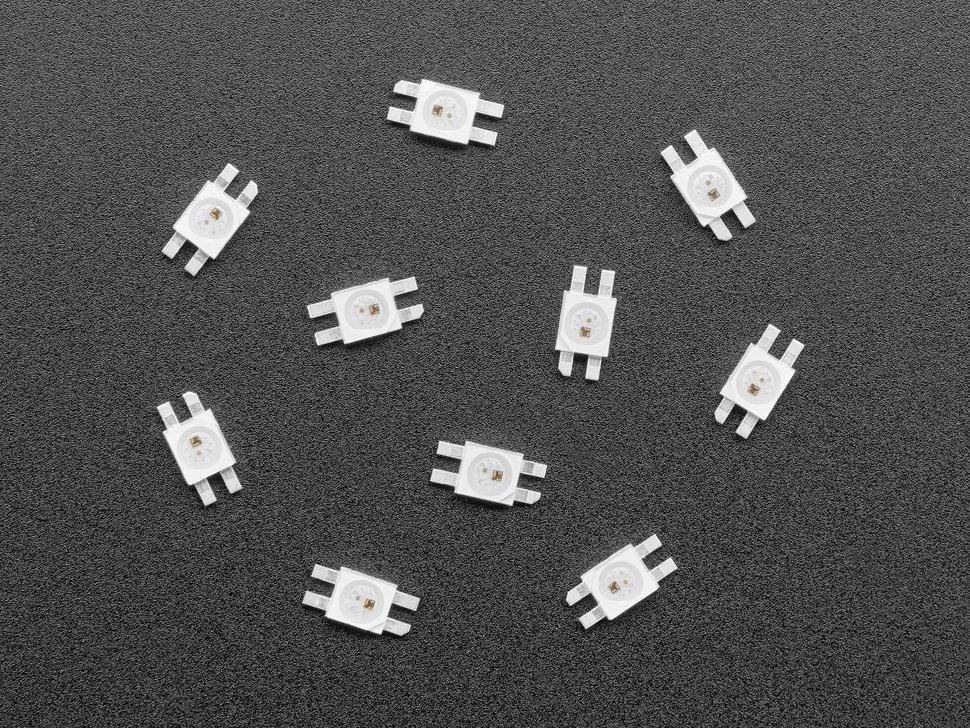 NeoPixel Reverse Mount RGB LEDs, SK6812-E 10er-Pack