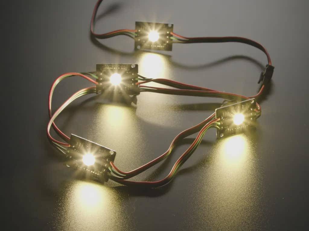 Ultrahelle 4 Watt kettbare RGBW NeoPixel LED, Warmweiß