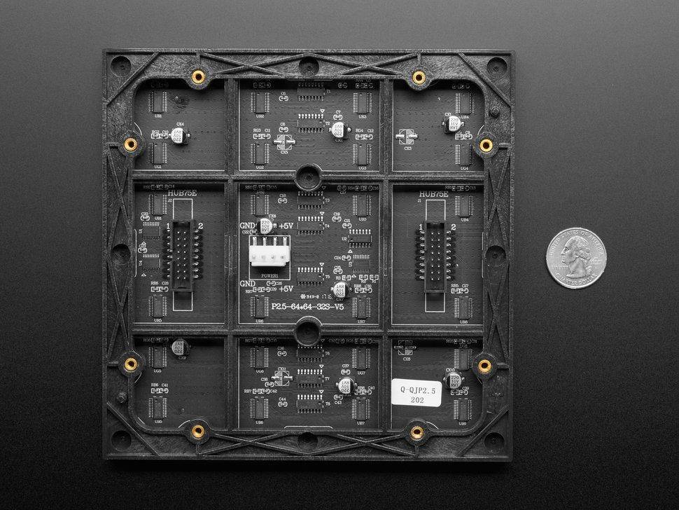 Adafruit 64x64 RGB LED Matrix - 2.5mm Raster