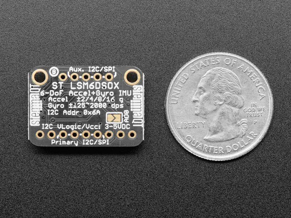 Adafruit LSM6DSOX 6 DoF Beschleugnigunssensor und Gyroskop