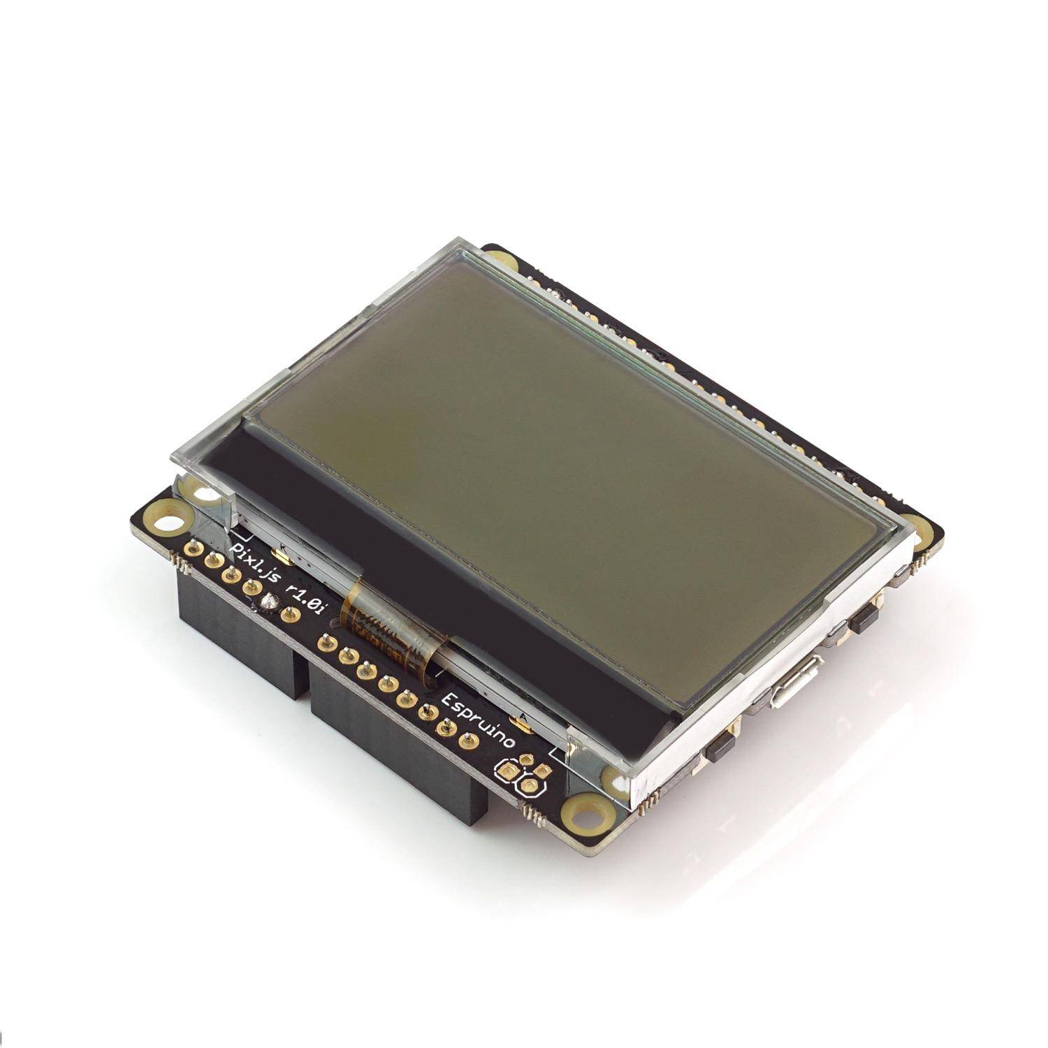 Espruino Pixl.js BLE Mikrocontroller mit Bildschirm, Smart Badge