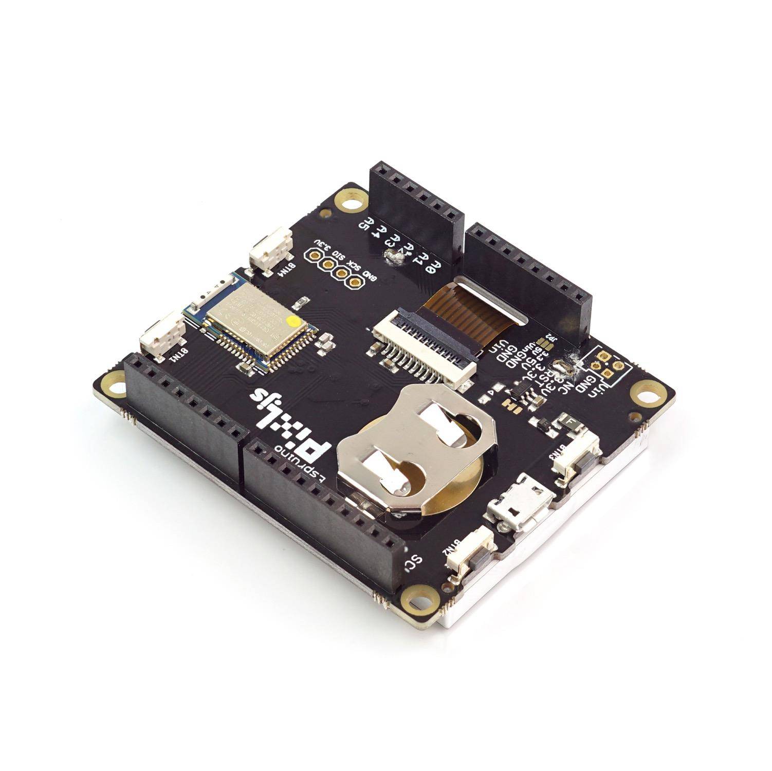Espruino Pixl.js BLE Mikrocontroller mit Bildschirm, Smart Badge