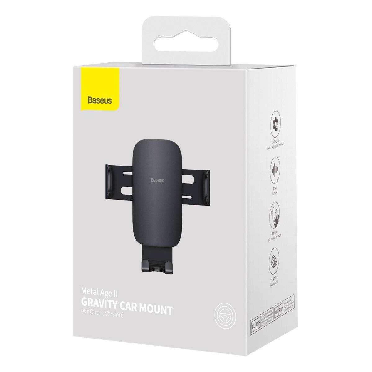 Baseus KFZ Smartphone Halterung Autotelefonhalter für Lüftungsgitter schwarz