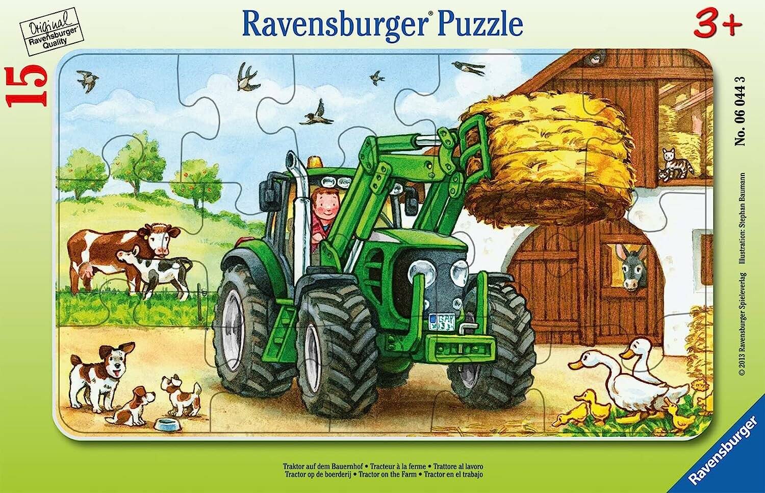 Puzzle Traktor auf dem Bauernhof