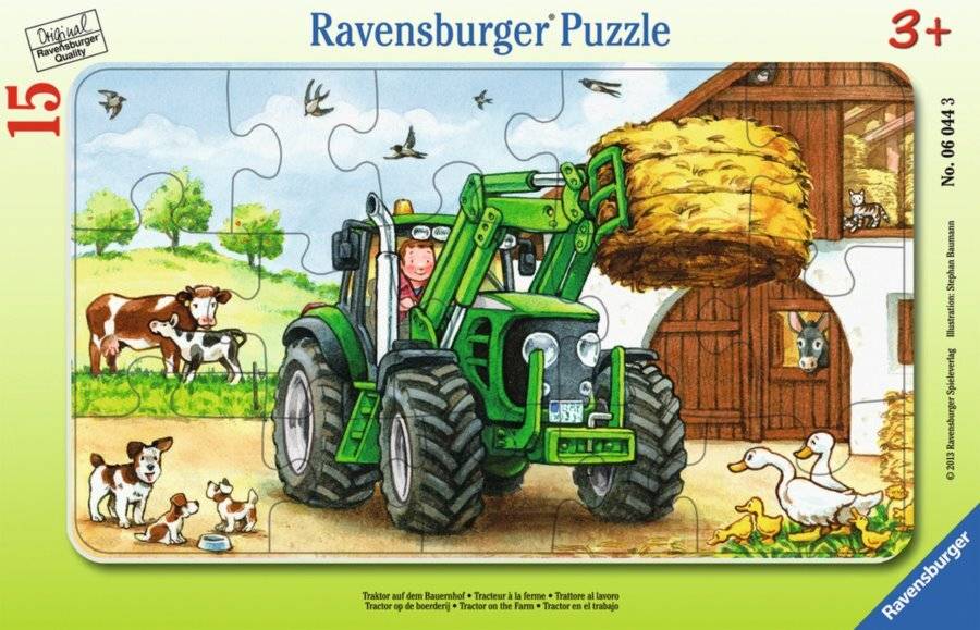Puzzle Traktor auf dem Bauernhof