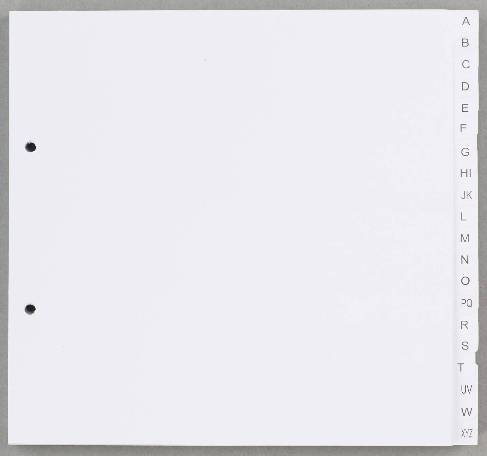 dots 5 Ordnerregister DIN A4 HalbformatÜberbreite A-Z weiß 20-teilig