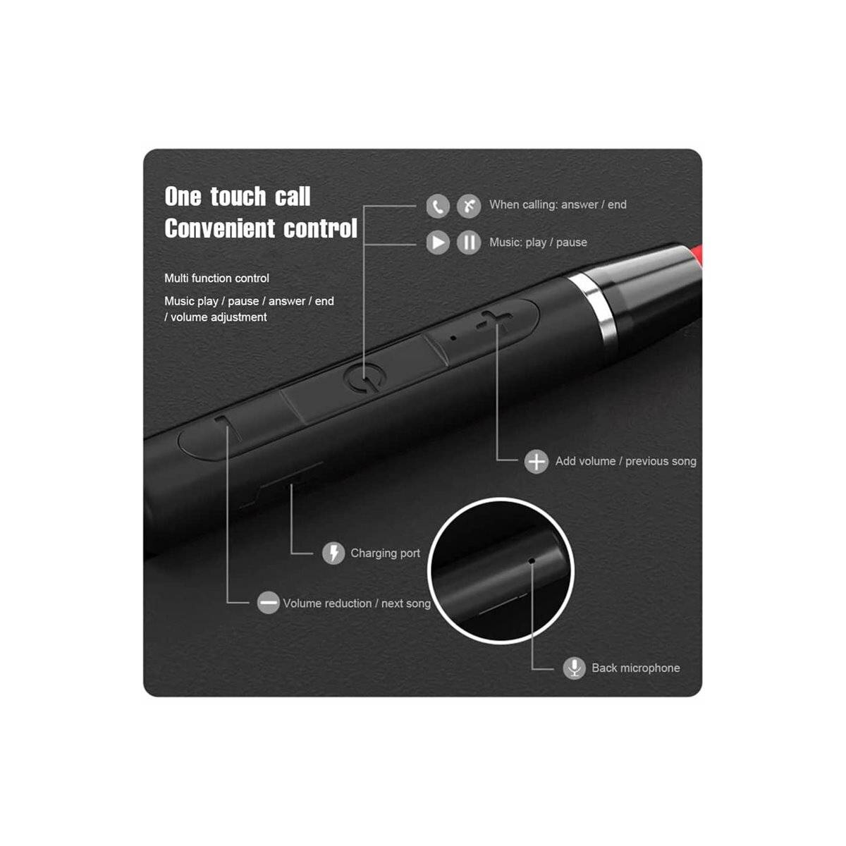 Lenovo SportTunes 5K Wireless In-Ear Kopfhörer | Rot