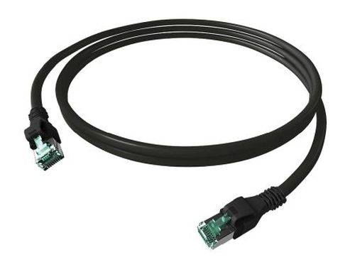 EasyLan DualBoot PushPull Patchkabel Cat.6A (ISO/IEC), S/FTP, schwarz, 5,0 m