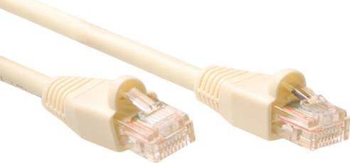 ACT Ivory 7 meter U/UTP CAT5E patch cable snagless with RJ45 connectors