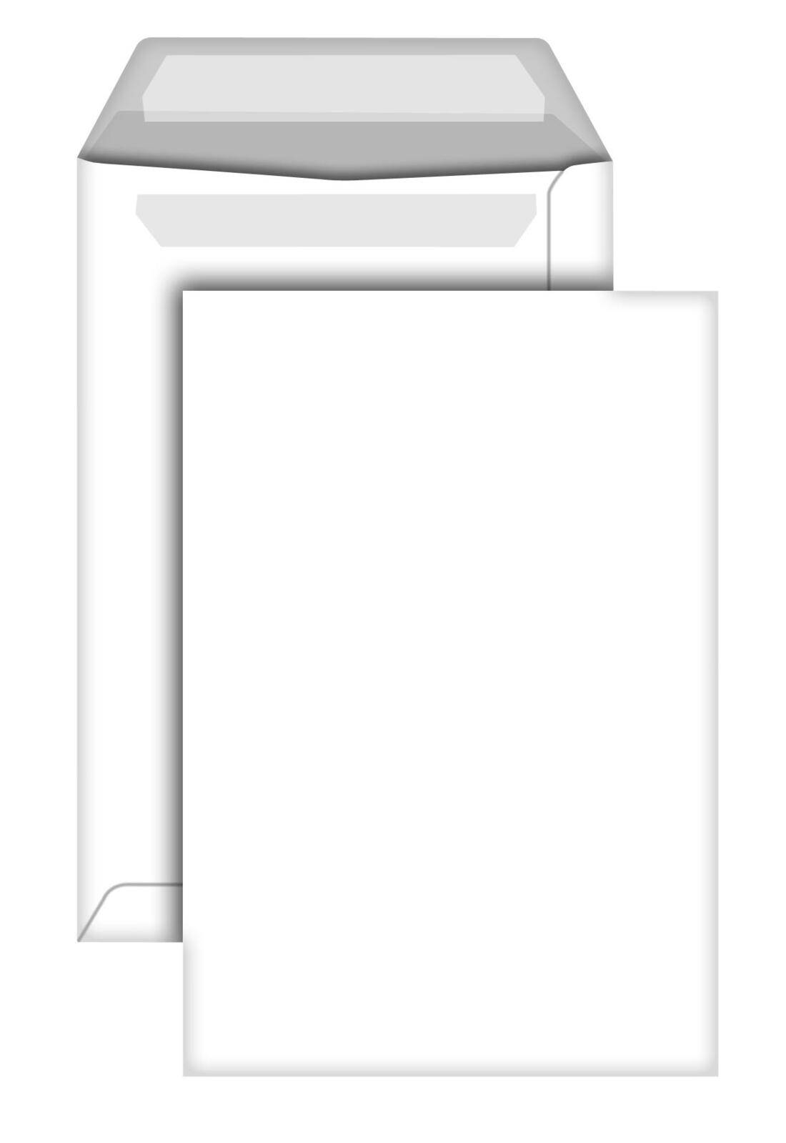 Steinmetz Briefumschläge Versandtaschen DIN B5 ohne Fenster weiß 250 St.