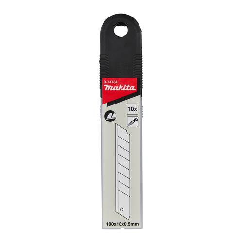 MAKITA D-74734 - Abbrechklingen für Abbrechklingenmesser D-65713 (0,50 mm Stärke | Inhalt 10 Stück)