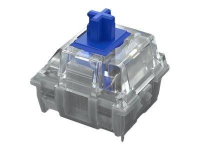 Mountain Tastaturschalter - Blau, durchsichtig (Packung mit 90 Stück)