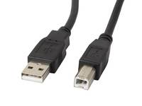 Lanberg CA-USBA-11CC-0010-BK - 1 m - USB A - USB B - USB 2.0 - 0,48 Gbit/s - Schwarz
