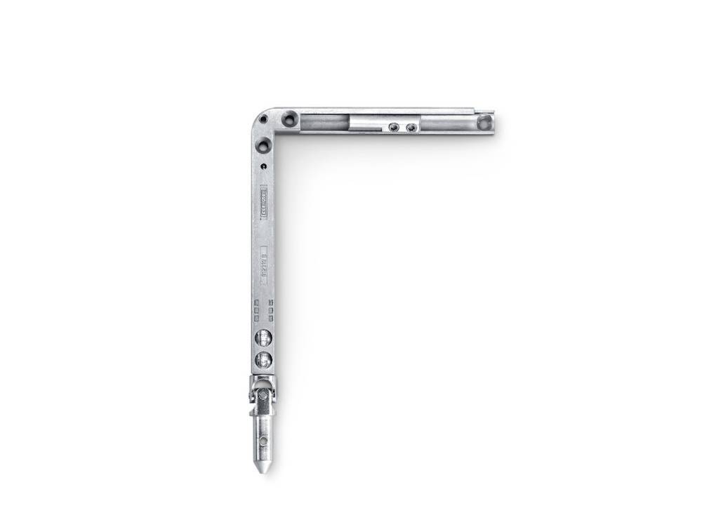 Geze OL-Eckwinkelgetriebe, FZ90, ohne Kurbelstange, DIN Links, verzinkt