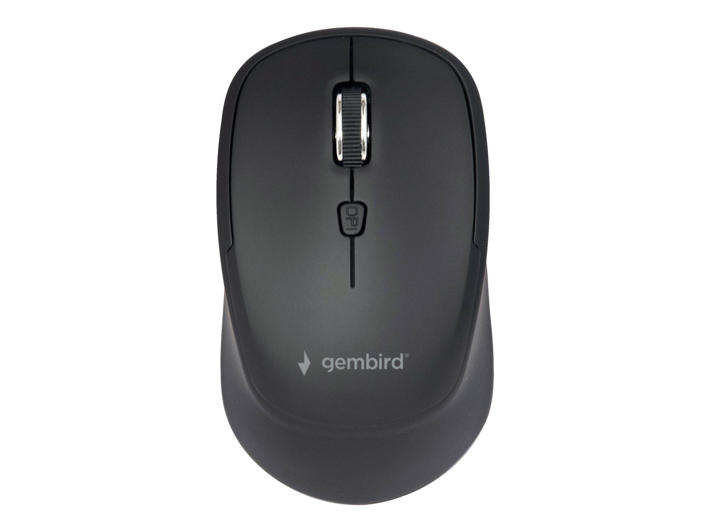 Gembird MUSW-4B-05 - Maus - ergonomisch - optisch - 4 Tasten - kabellos - 2.4 GHz - kabelloser Empfänger (USB)