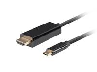 Lanberg CA-CMHD-10CU-0010-BK - 1 m - USB Typ-C - HDMI - Männlich - Männlich - Gerade