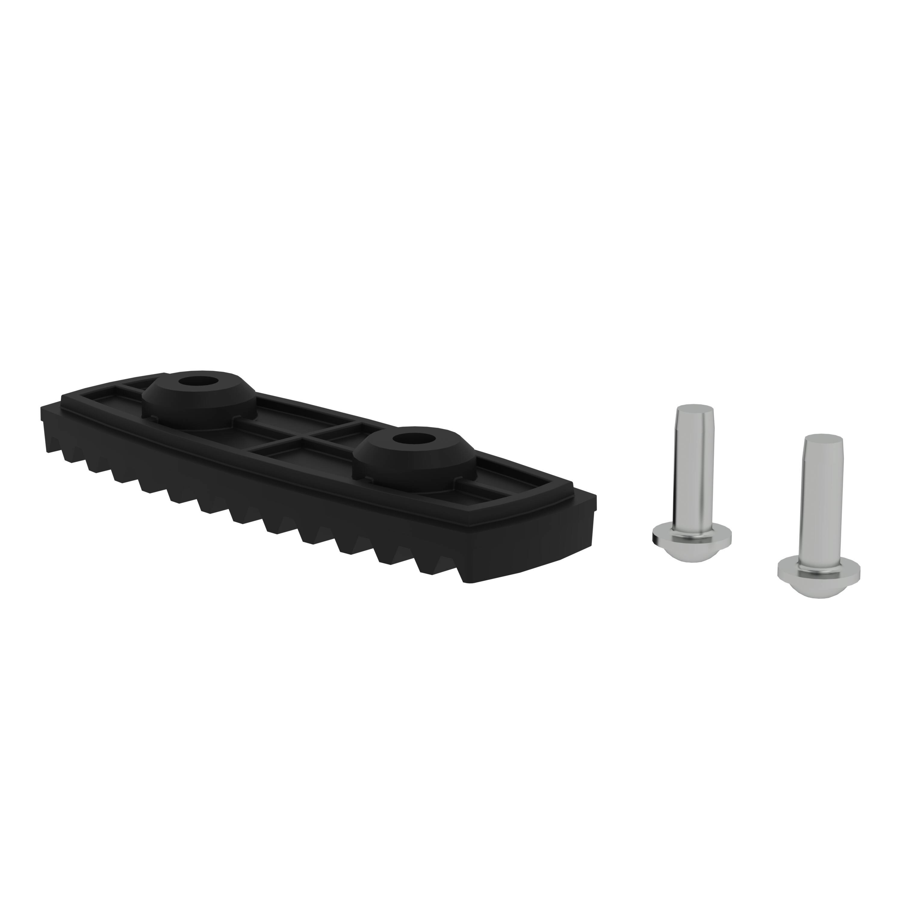 Munk nivello®-Fußplatte elektrisch ableitfähig für Holmhöhe 85/98 mm