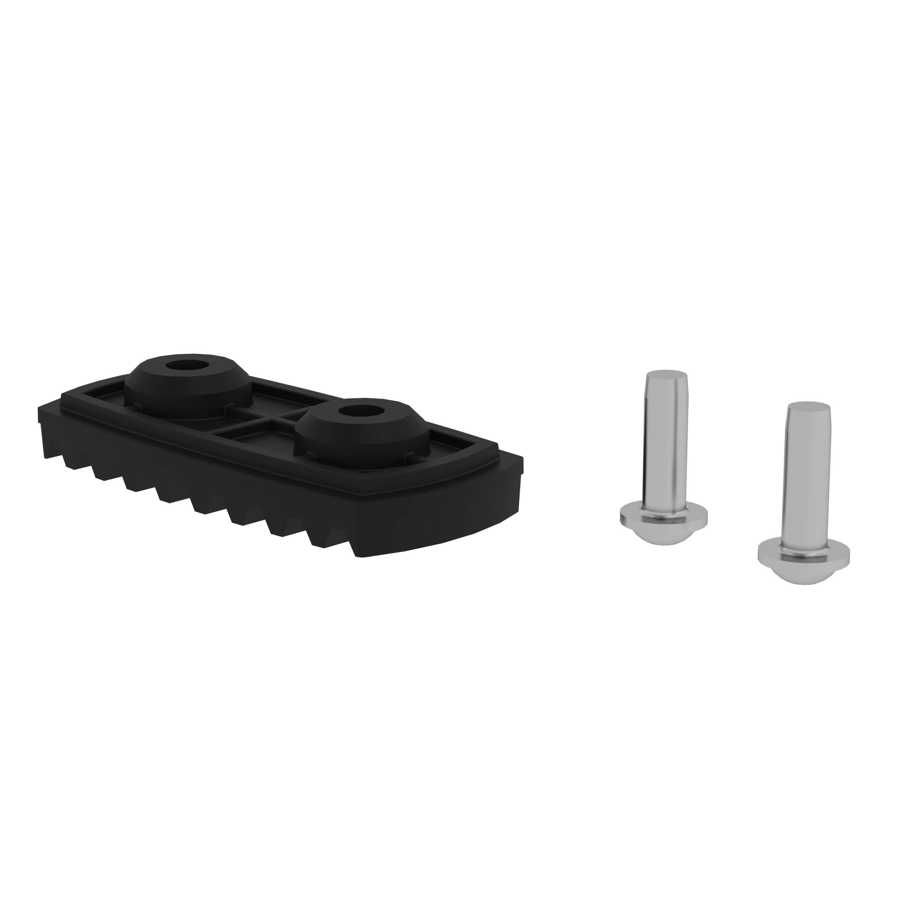 Munk nivello®-Fußplatte elektrisch ableitfähig für Holmhöhe 58/73 mm