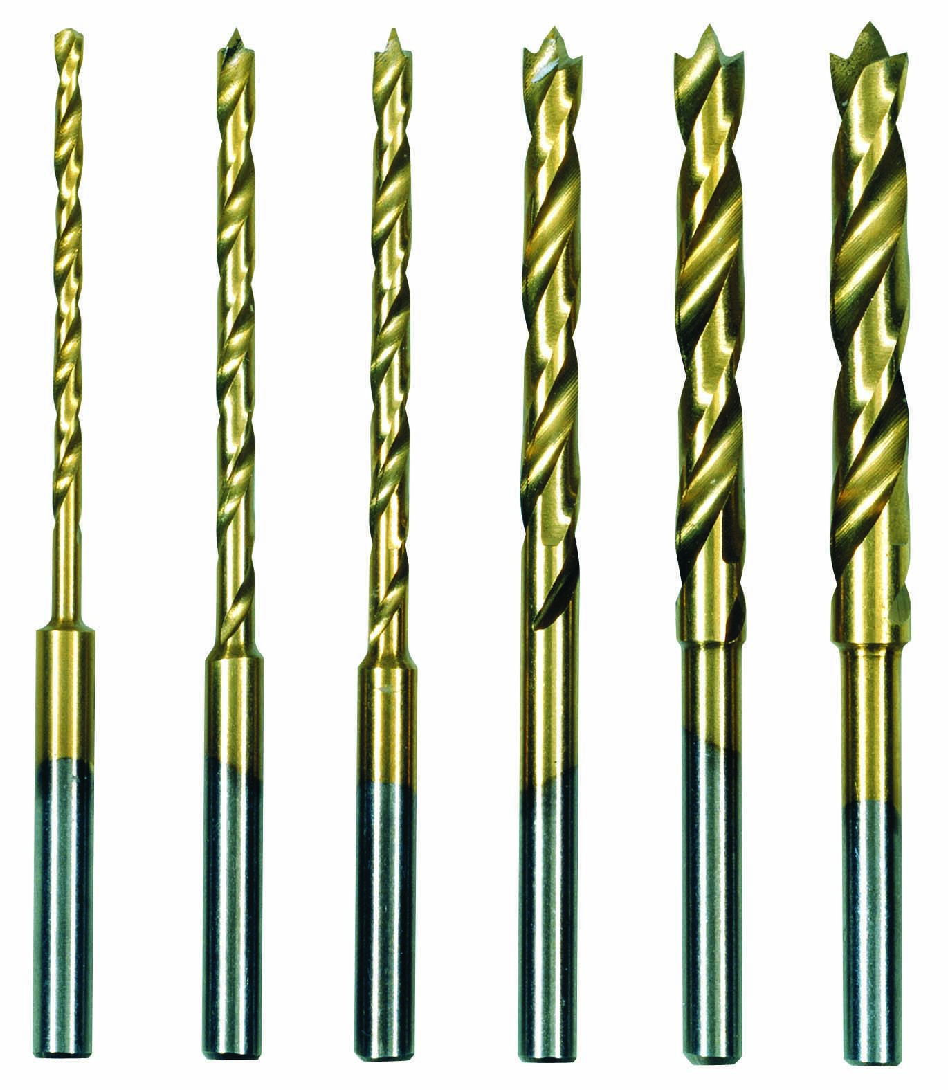 Proxxon HSS Spiralbohrersatz mit Zentrierspitze, 1,5 bis 4 mm (6-teilig)