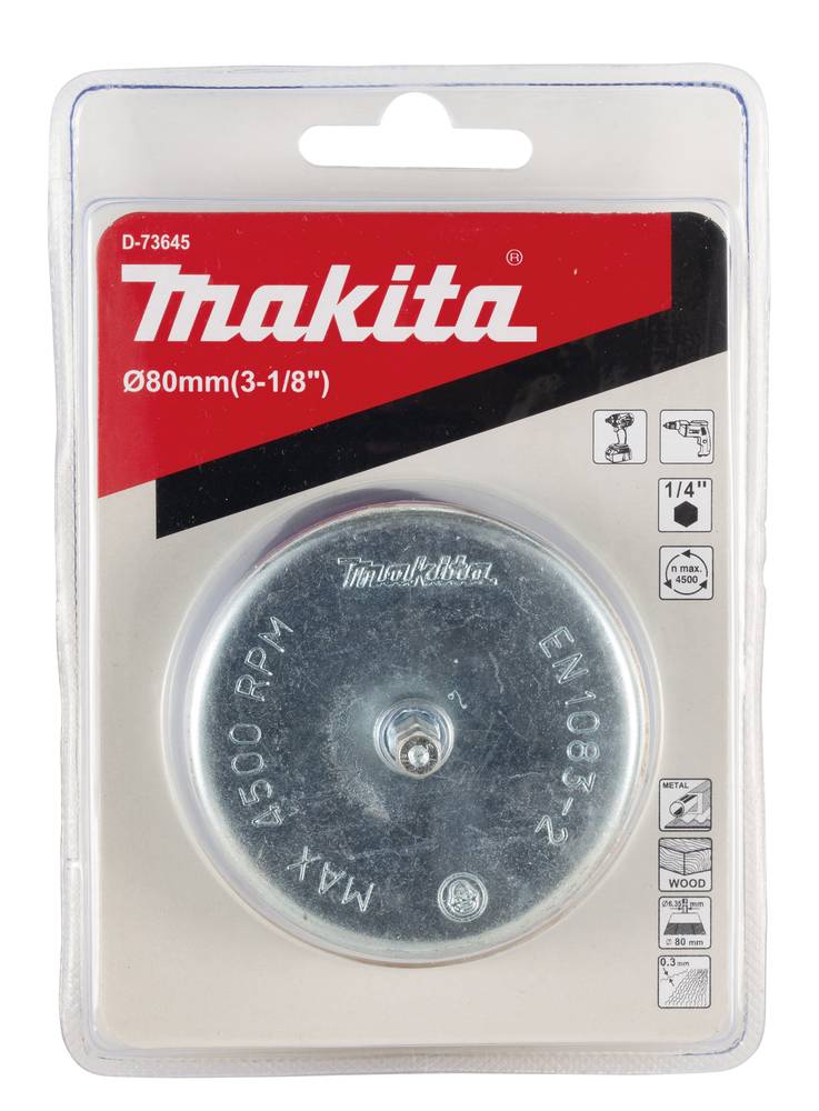 Makita Topfbürste 80 mm • 0,3 mm • 1/4" • Messing