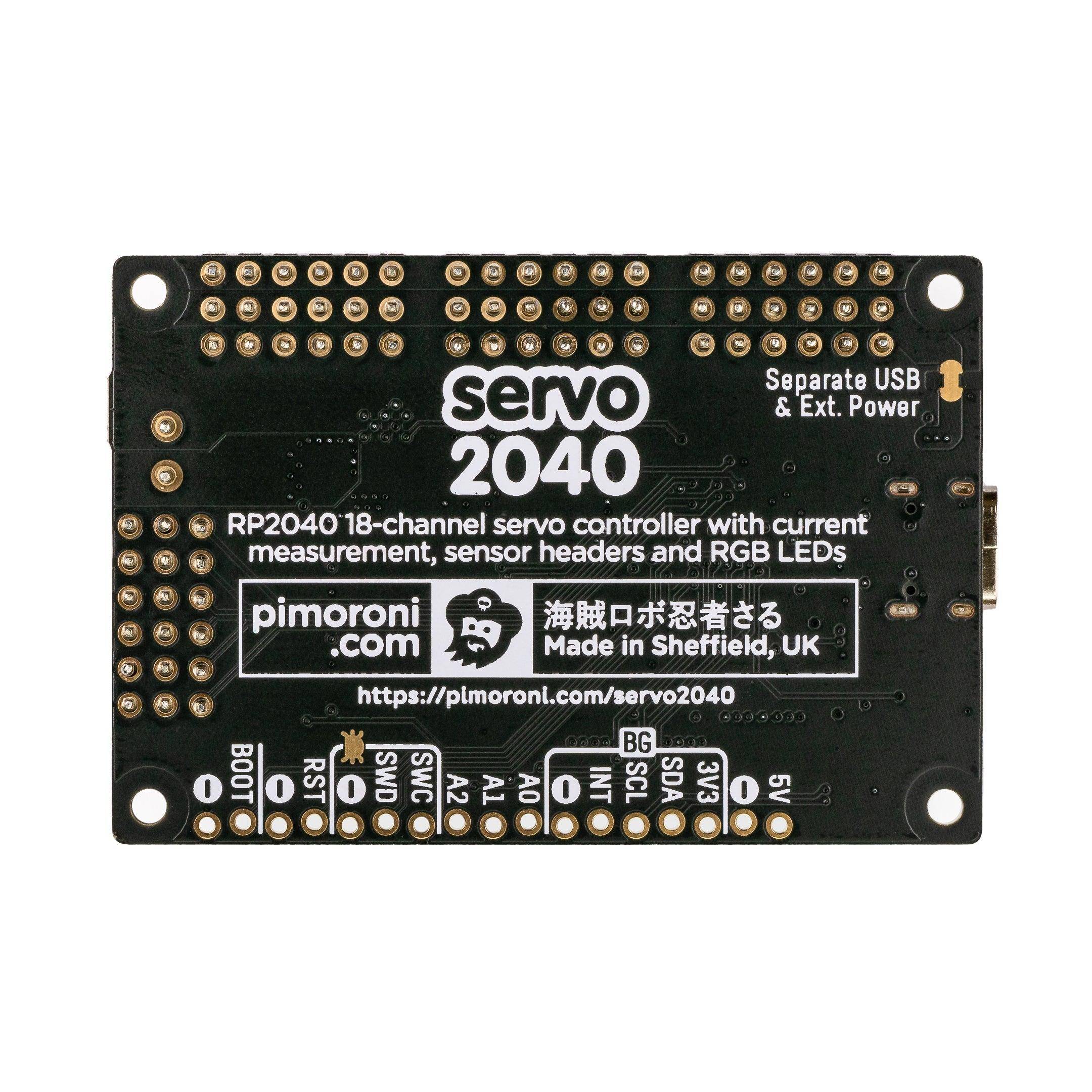 Pimoroni Servo 2040 - 18 Channel Servo Controller