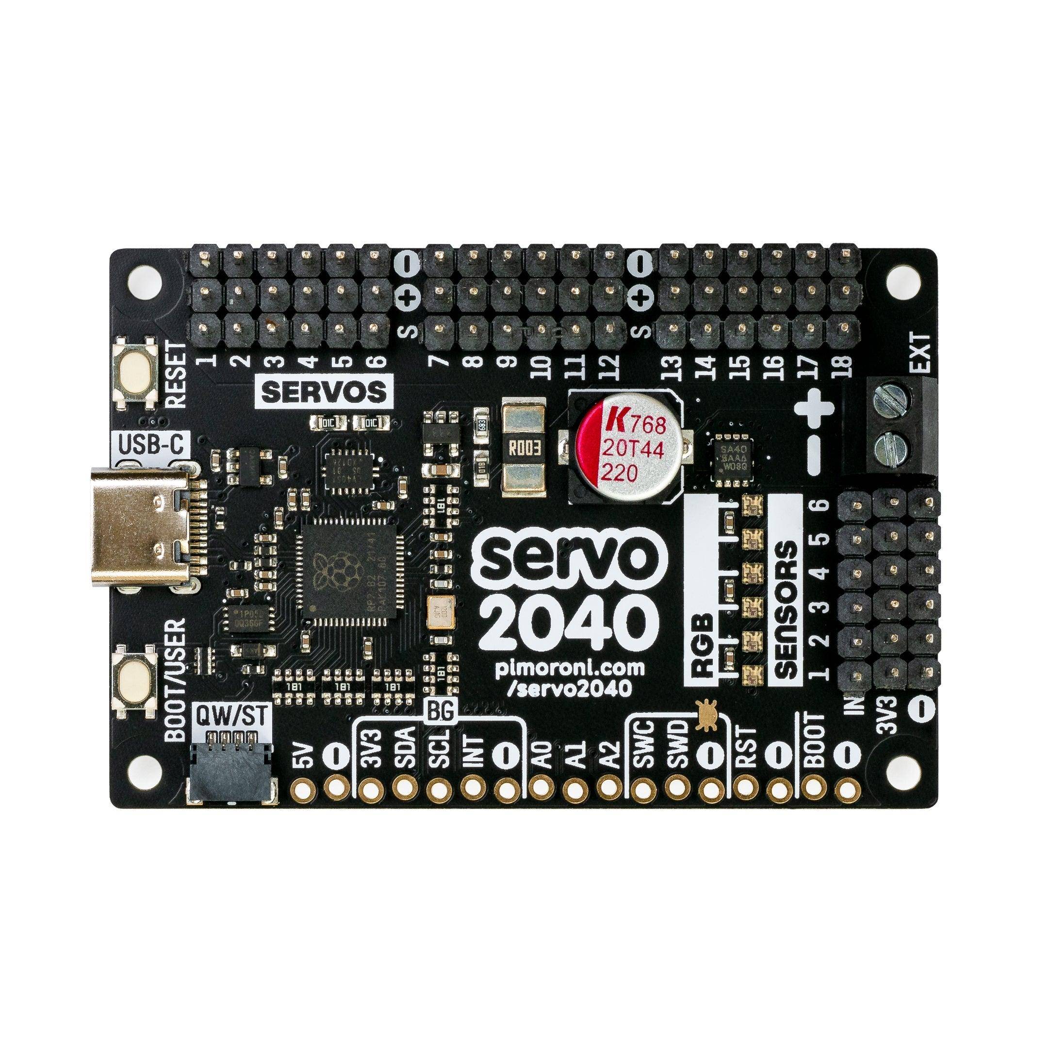 Pimoroni Servo 2040 - 18 Channel Servo Controller