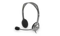 Logitech H111 Stereo Headset, Kabelgebunden, Büro/Callcenter, 20 - 20000 Hz, 73,2 g, Kopfhörer, Grau