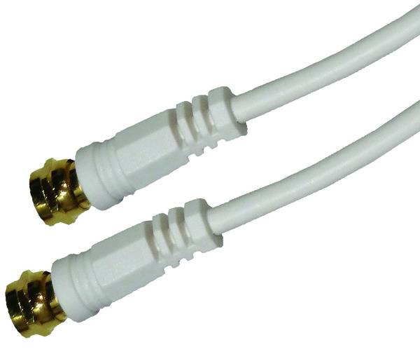 PSAKW1,5 Sat-Anschlusskabel, weiß, 1,5m
