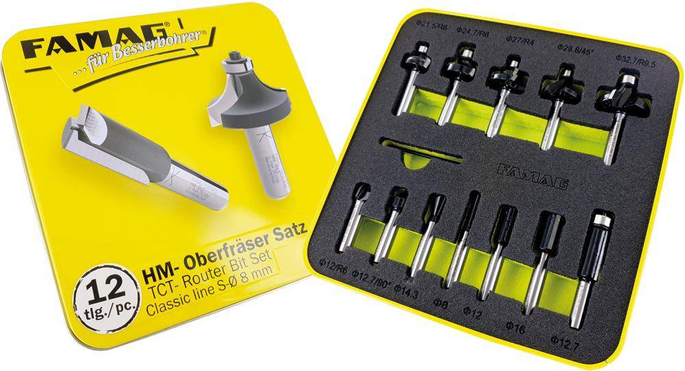Famag HM-FräserSatz 'Classic line' 12-teilig*3
