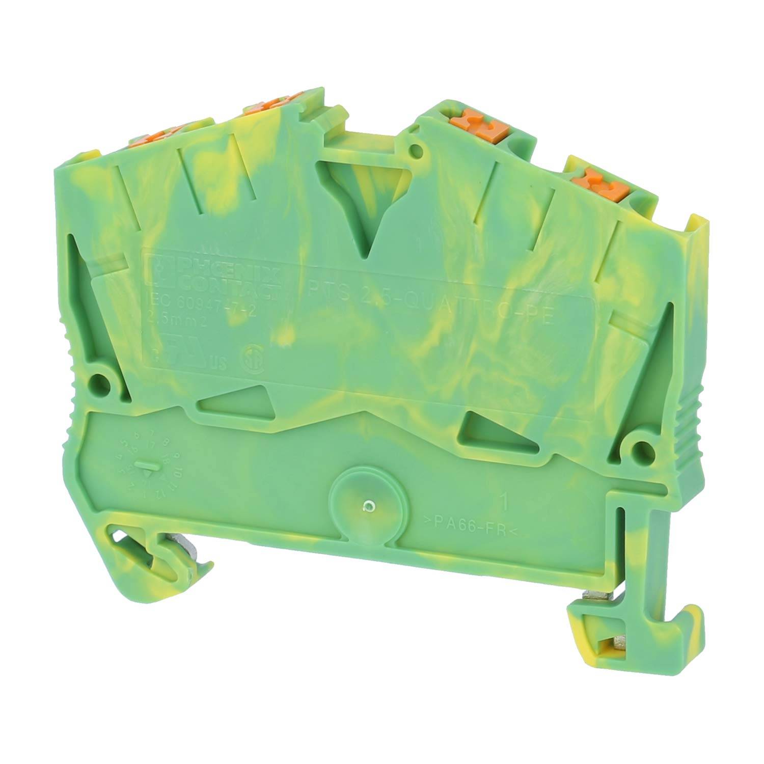 Phoenix Contact Durchgangsklemme PTS 2,5-QUATTRO PE Push-In-Anschluss Querschnitt starr 0,14mm² - 4mm² AWG26 - AWG12 -