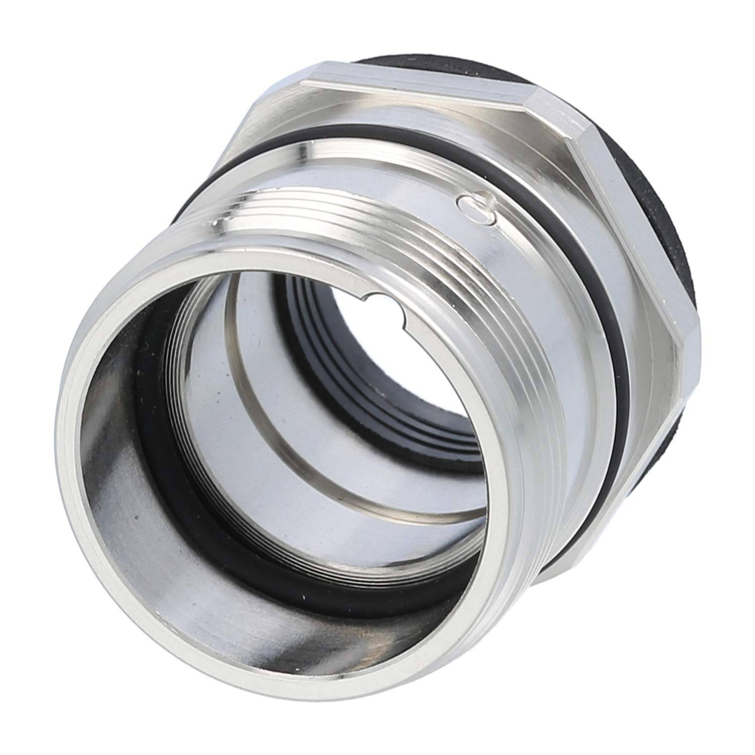 Phoenix Contact M23 RC Gerätesteckverbinder gerade Stift / Buchse Vorderwand Farbe silber - 1 Stück