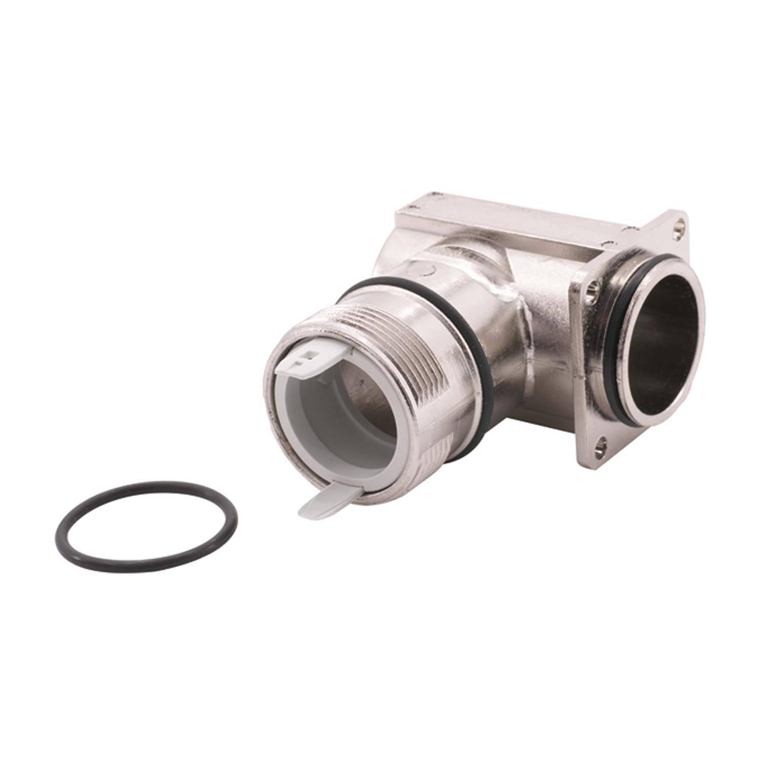 Phoenix Contact M23 RC Gerätesteckverbinder gewinkelt Stift / Buchse Vorderwand Farbe silber - 1 Stück