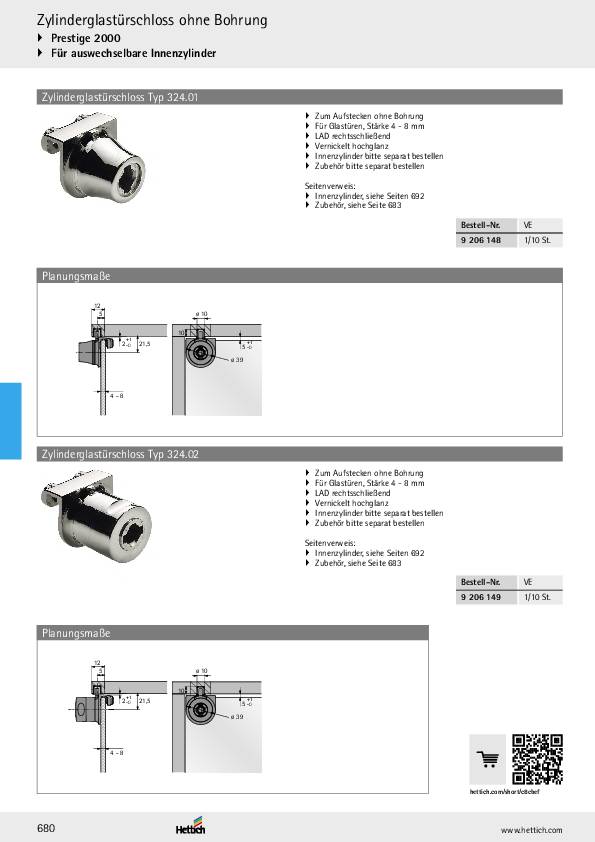 Innenzylinder Z23 Schließung 18027