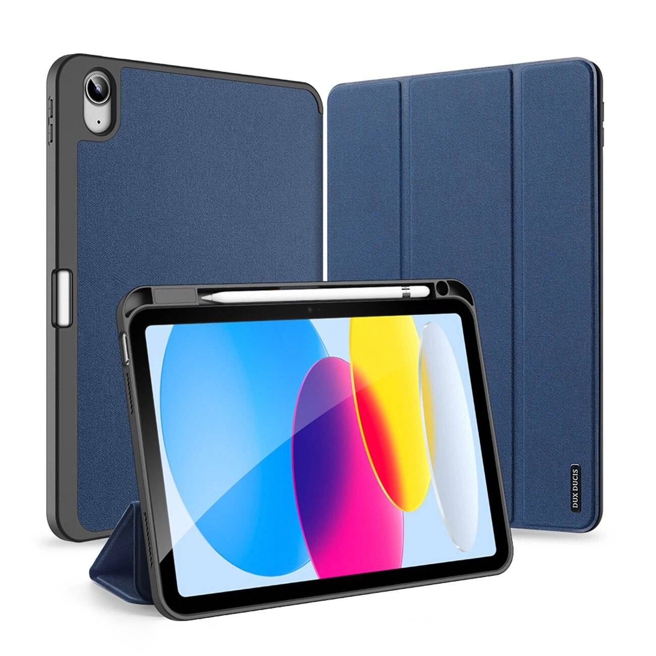 Dux Ducis Domo Hülle iPad 10,9'' 2022 10. Generation Smart Cover Ständer blau