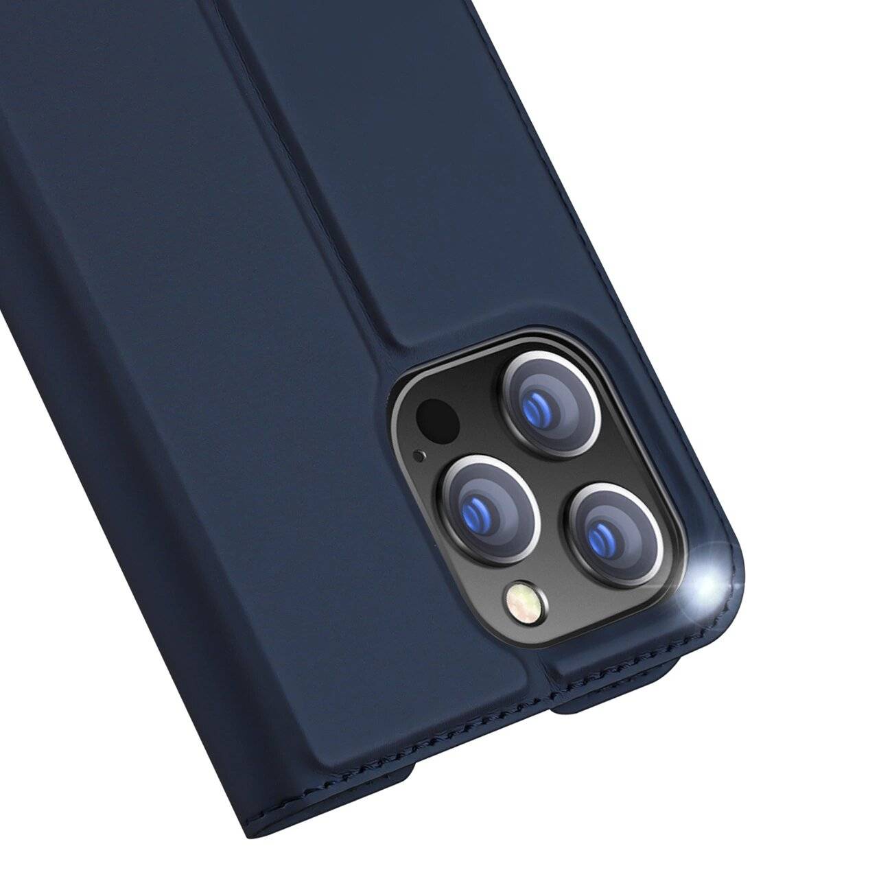 Dux Ducis Skin Pro Holster Flip Cover iPhone 14 Max blau
