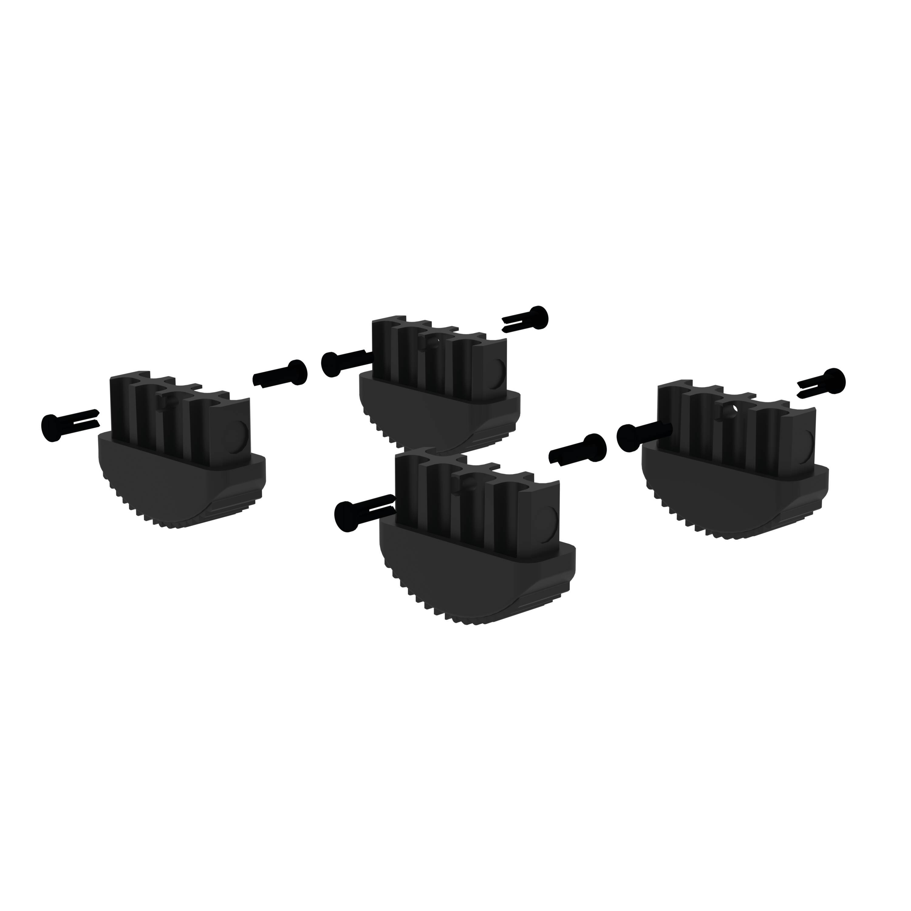 Munk Innenschuh für Leitern aus GFK 73x25 mm