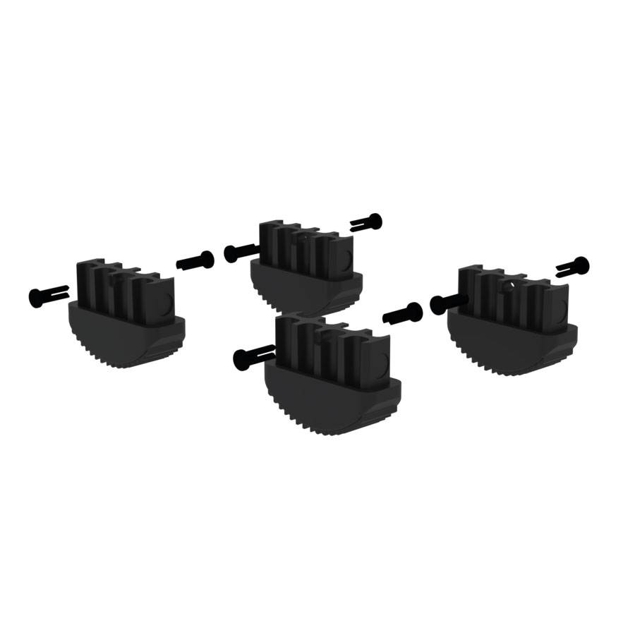 MUNK Innenschuh für Vollkunststoffleiter 73x25mm 4 Stück