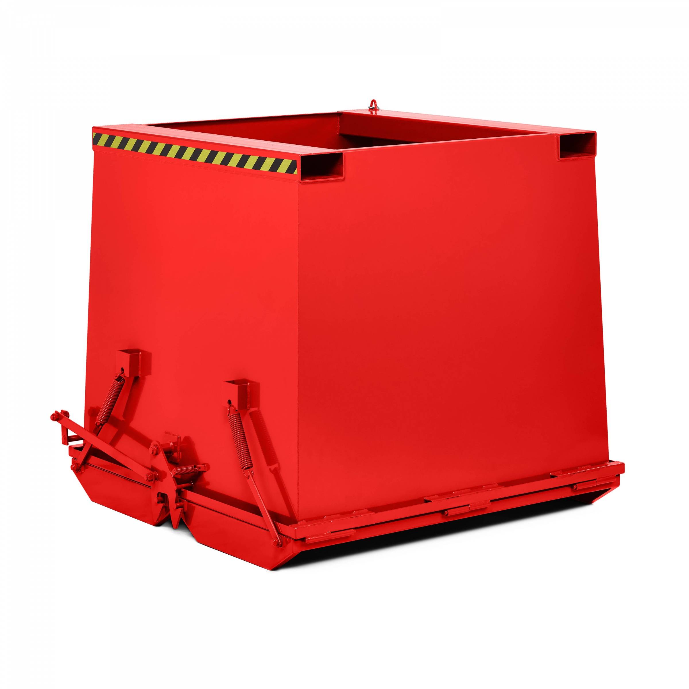 RR Industrietechnik Schwerlast- Klappbodenbehälter Typ RKC-100 1000dm³ RAL 3000 Feuerrot