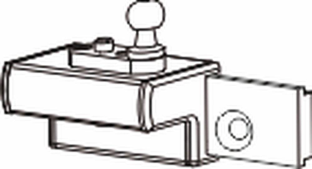Eine technische Zeichnung eines mechanischen Bauteils mit einem Ventil und einer Rohrleitung, die die Verbindung und Hauptmerkmale für Montage oder Reparatur zeigt.