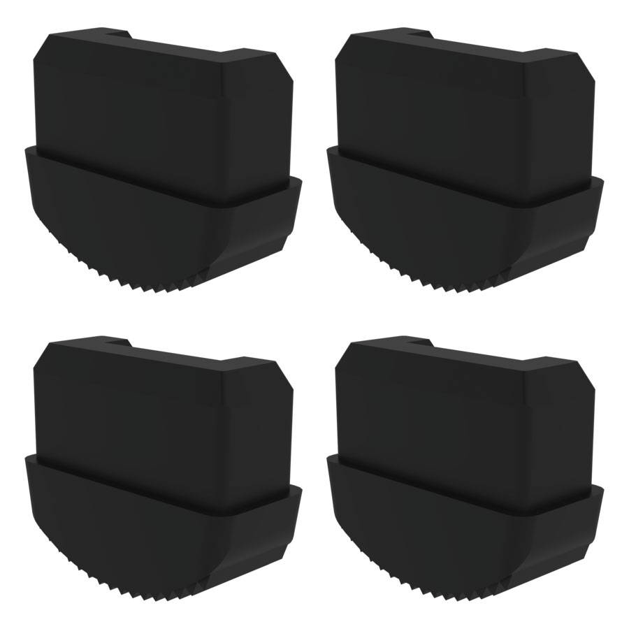 MUNK Innenschuh für Podestleiter elektrisch ableitfähig 59x26mm 4 Stück