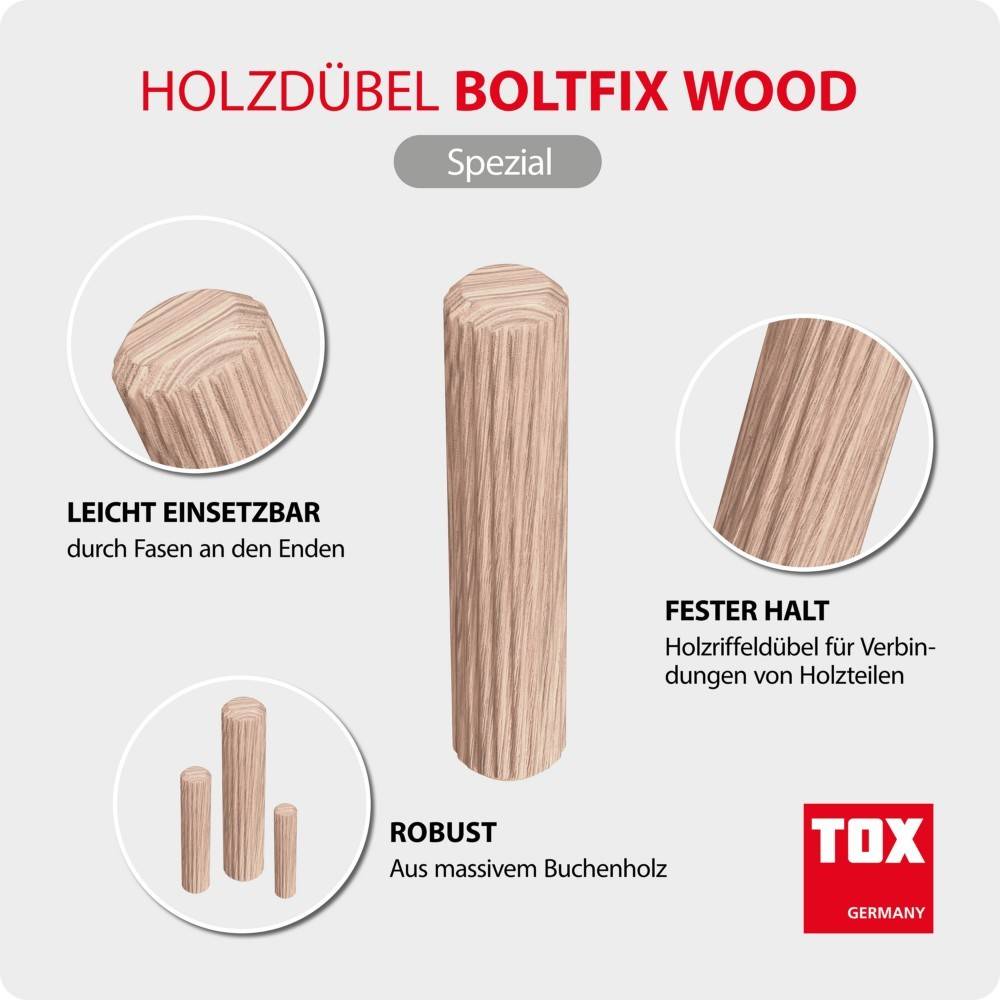 TOX-Dübel-Techn. Holzdübel Boltfix wood 6/30