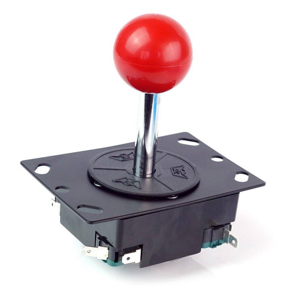 Arcade Joystick, 8 Wege, 78,2mm Höhe, rot