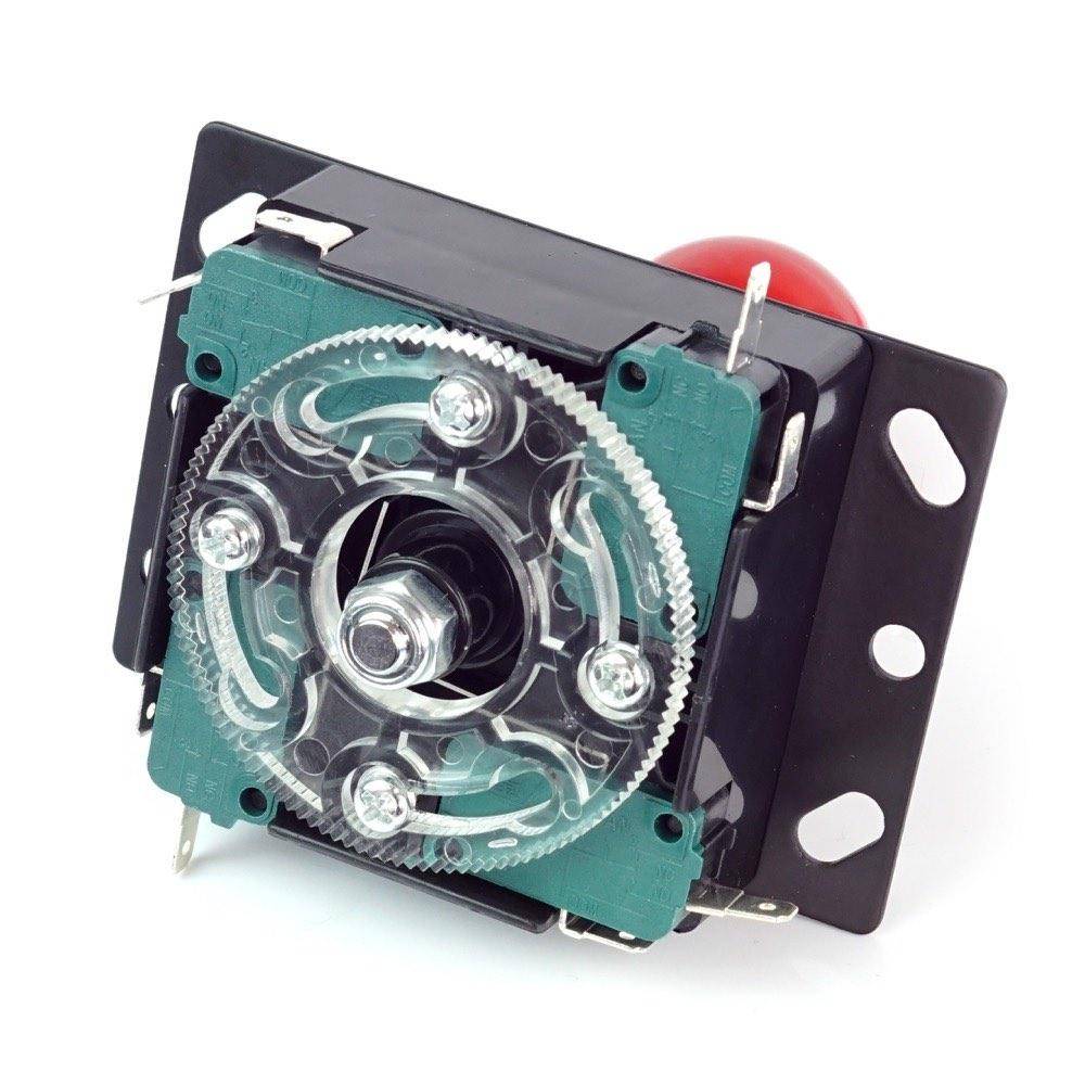 Arcade Joystick, 8 Wege, 78,2mm Höhe, rot