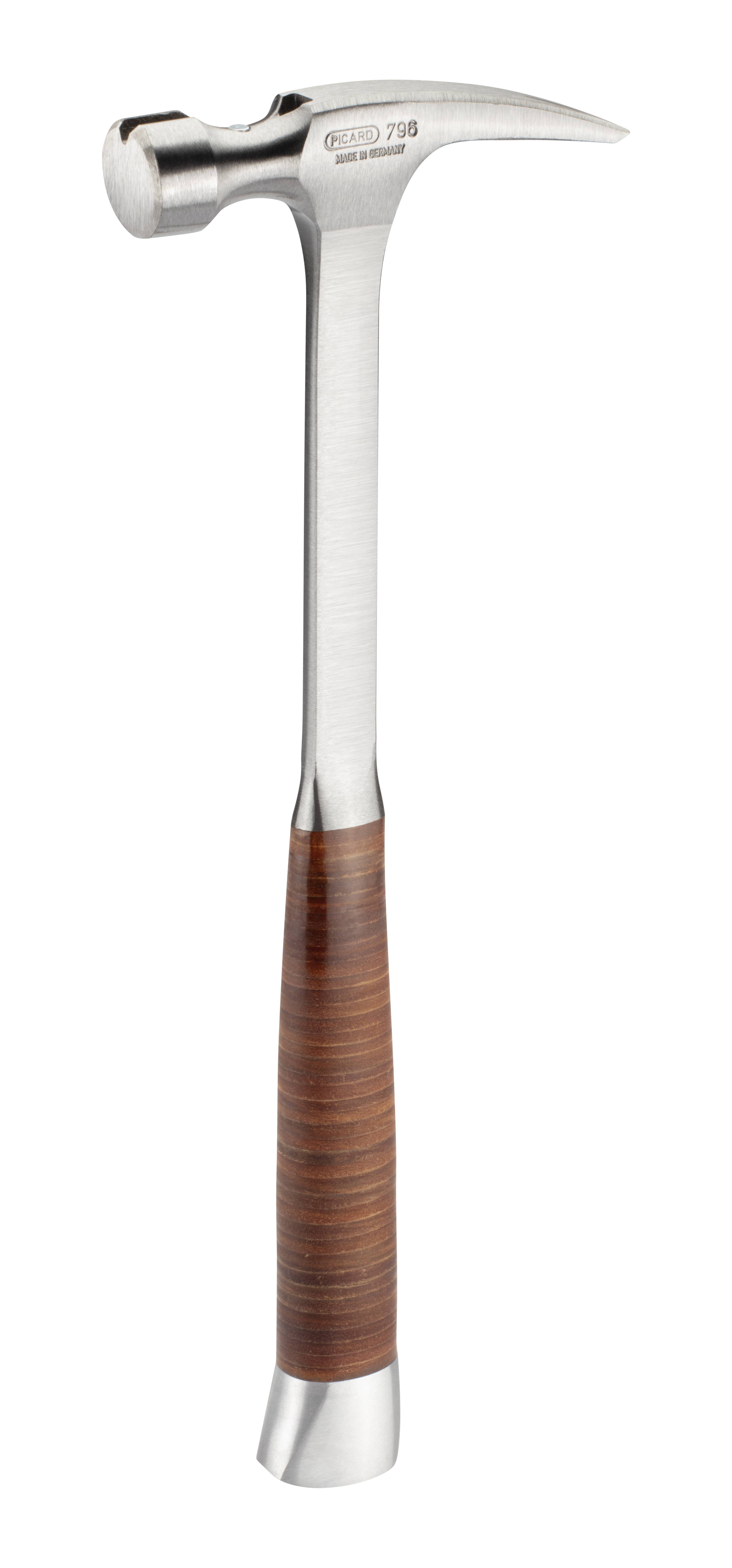 PICARD Ganzstahl Framing Hammer mit Ledergriff Nr. 796 geraut