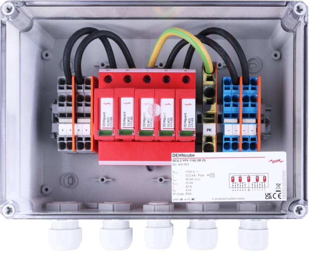 DEHN Generatoranschlusskasten DCU 2 YPV 1100 2M 2S