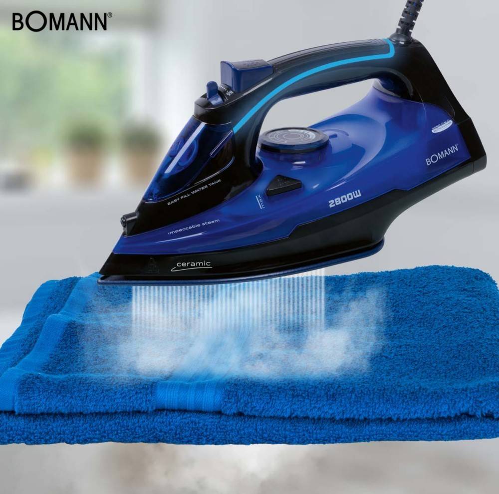 Bomann DA Dampfbügeleisen DB 6038 CB sw/bl