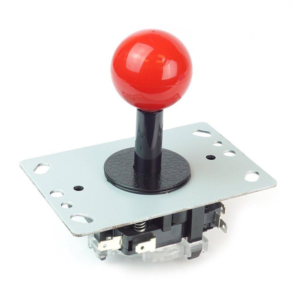 Arcade Joystick, 8 Wege, 65,3mm Höhe, rot