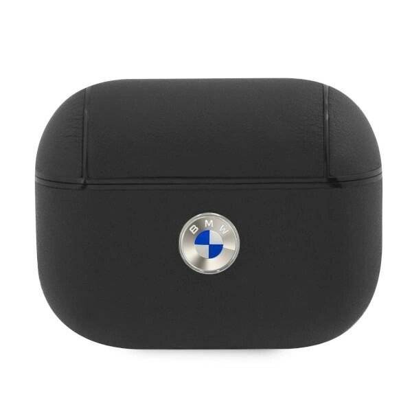 BMW BMAPSSLBK AirPods Pro Hülle schwarz/schwarz Geniune Leder Silber Logo